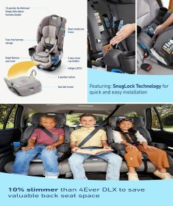 Graco® 4Ever® DLX Grad Car Seat 5-in-1 The Ultimate in Child Safety and Comfort