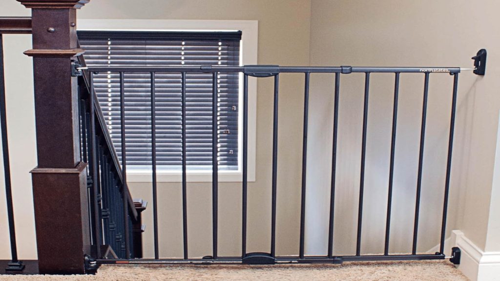 Hardware-Mounted Baby Gates for Stairs